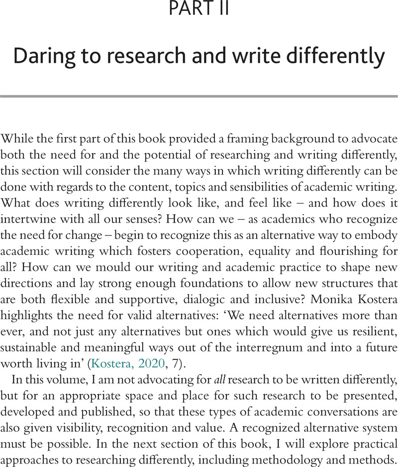 researching and writing differently