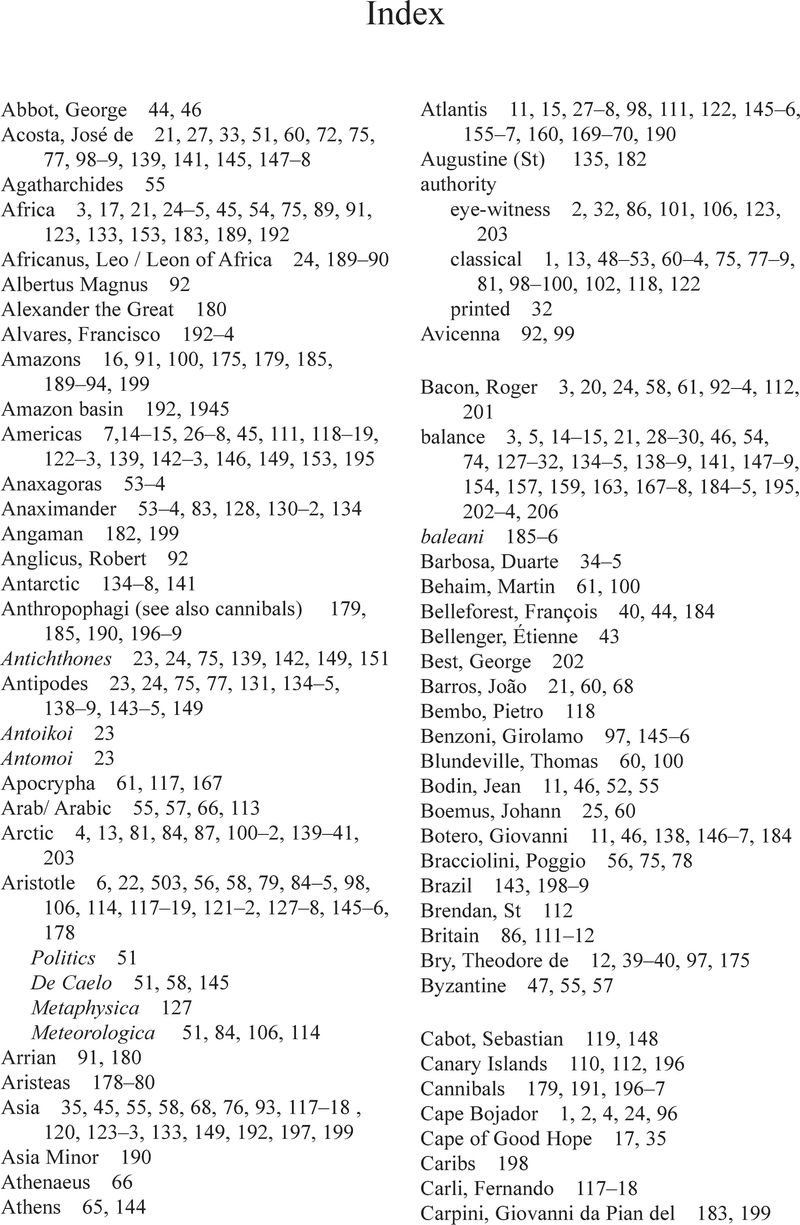 Index - Framing the World