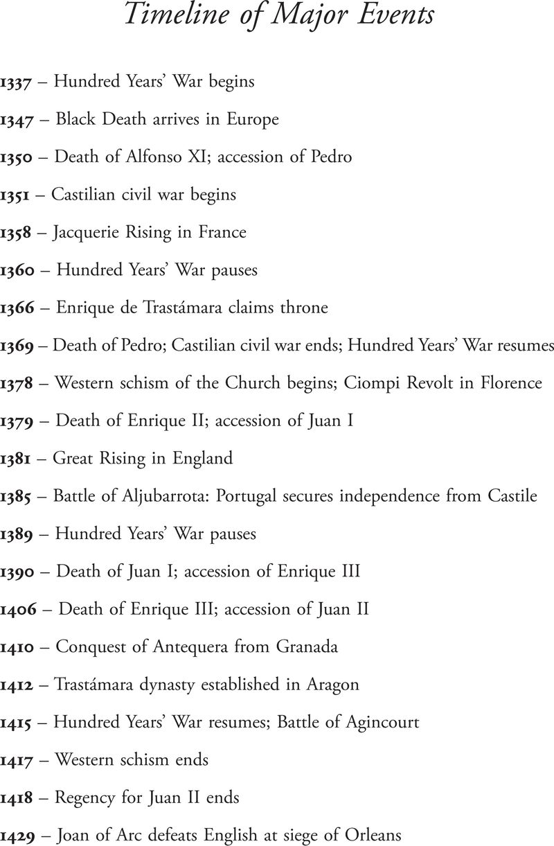 timeline-of-major-events-chivalry-and-violence-in-late-medieval-castile