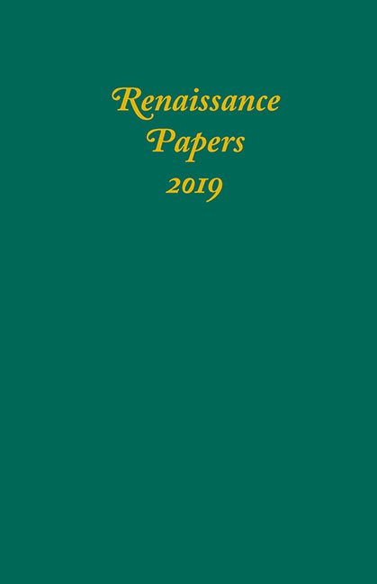 Renaissance Papers 2019