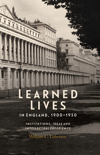 Learned Lives in England, 1900–1950