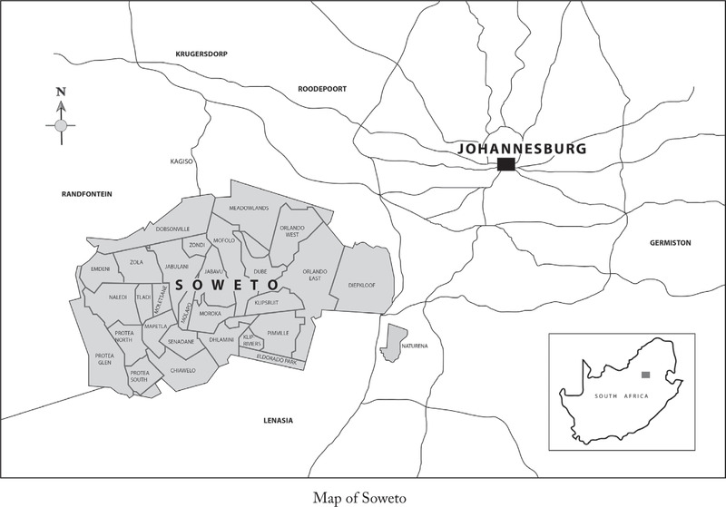 Map Of Soweto Young Women Against Apartheid