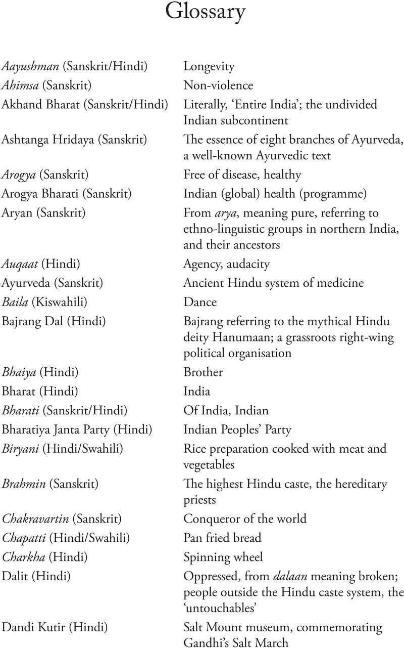 Glossary - India's Development Diplomacy and Soft Power in Africa