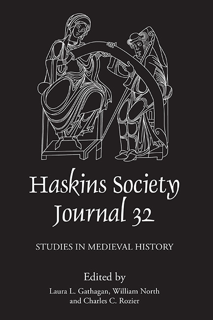 The Haskins Society Journal 32 2020 Studies in Medieval History