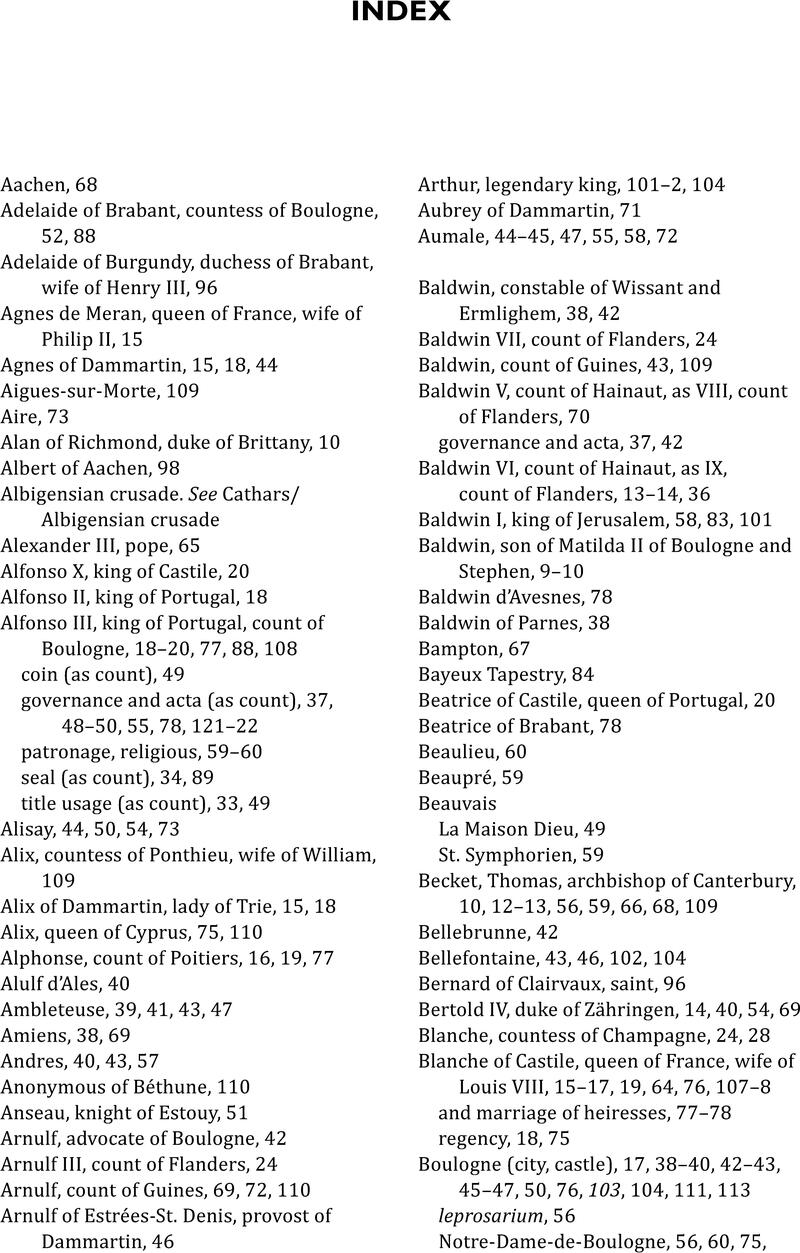 Index Lordship and Governance by the Inheriting Countesses of