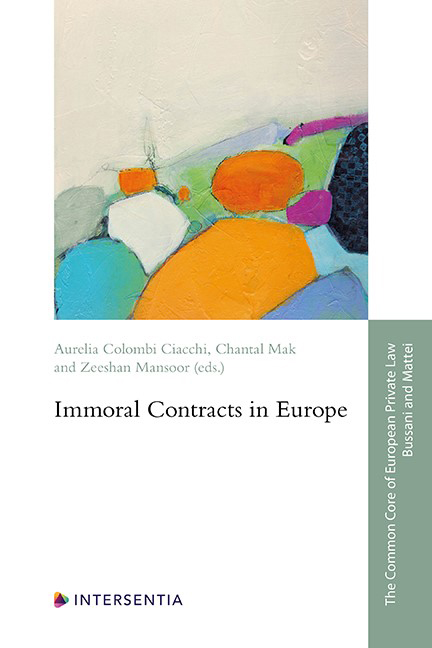 Immoral Contracts in Europe