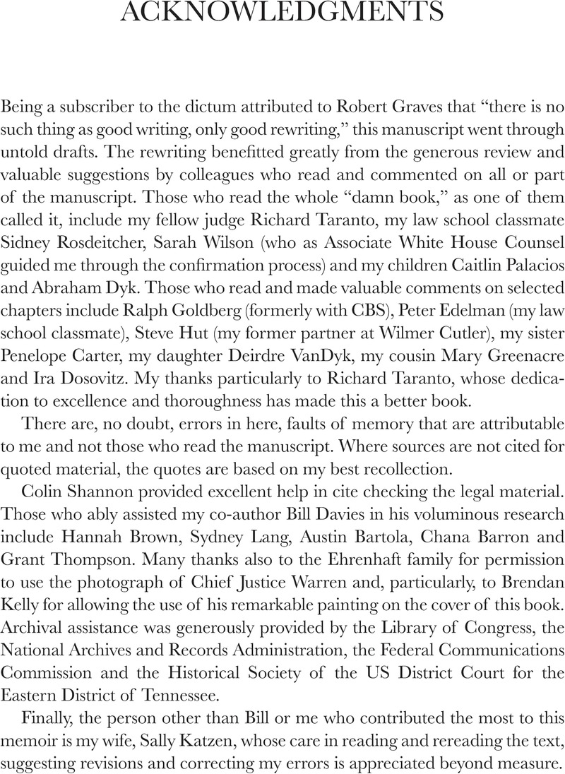 Acknowledgments - Timothy B. Dyk