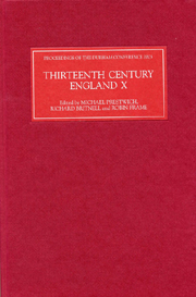 Thirteenth Century England X