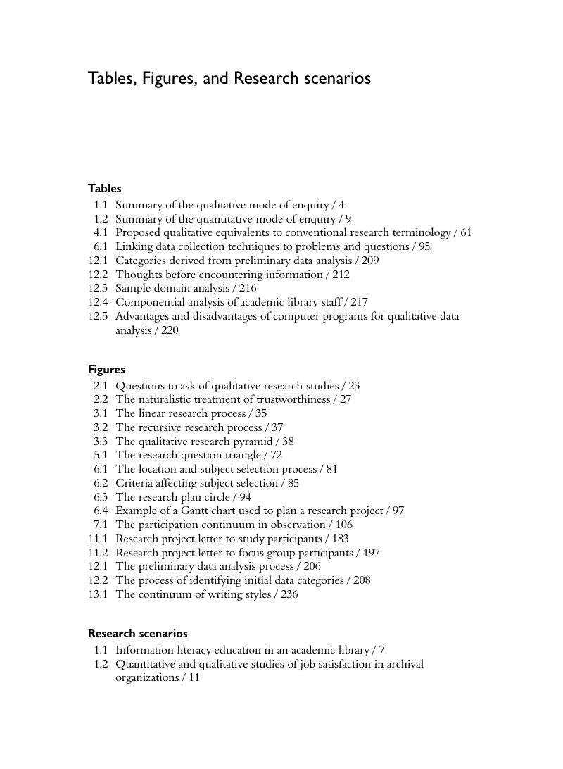 example of qualitative research scenario