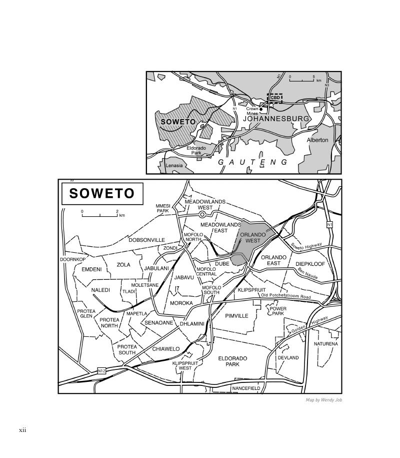 Map Orlando West Soweto   FirstPage 9781868145959map Pxii Xii CBO 