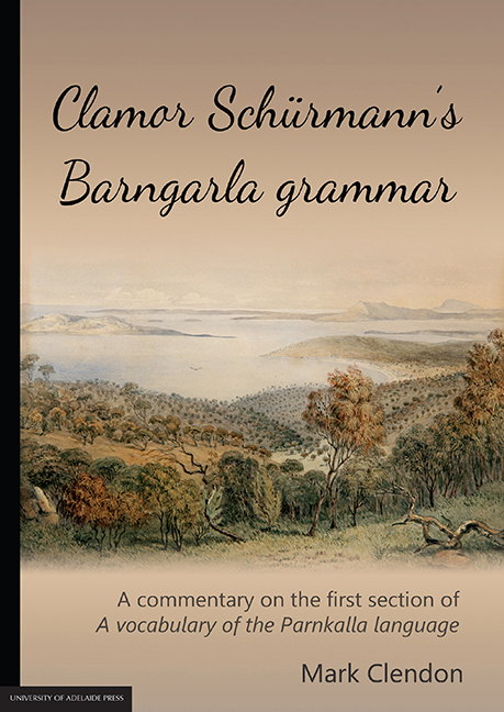 Clamor Schürmann's Barngarla grammar