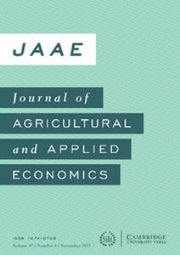 Journal of Agricultural and Applied Economics Volume 47 - Issue 4 -