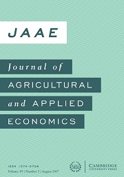Journal of Agricultural and Applied Economics Volume 49 - Issue 3 -