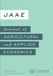 Journal of Agricultural and Applied Economics Volume 50 - Issue 3 -