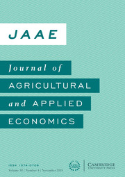 Journal of Agricultural and Applied Economics Volume 50 - Issue 4 -