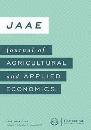 Journal of Agricultural and Applied Economics Volume 51 - Issue 3 -