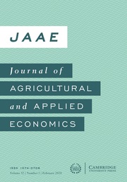 Journal of Agricultural and Applied Economics Volume 52 - Issue 1 -