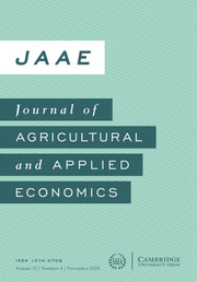 Journal of Agricultural and Applied Economics Volume 52 - Issue 4 -