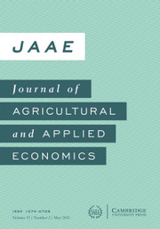 Journal of Agricultural and Applied Economics Volume 53 - Issue 2 -