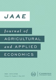 Journal of Agricultural and Applied Economics Volume 54 - Issue 2 -