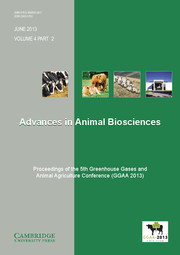 Advances in Animal Biosciences Volume 4 - Issue 2 -  Proceedings of the 5th Greenhouse Gases and Animal Agriculture Conference (GGAA 2013)