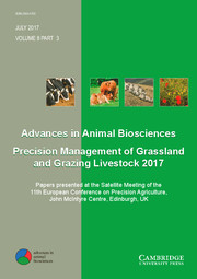 Advances in Animal Biosciences Volume 8 - Special Issue3 -  Precision Management of Grassland and Grazing Livestock 2017