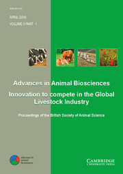 Advances in Animal Biosciences Volume 9 - Special Issue1 -  Proceedings of the British Society of Animal Science
