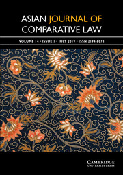Asian Journal of Comparative Law Volume 14 - Issue 1 -