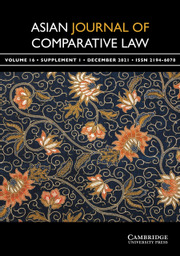 Asian Journal of Comparative Law Volume 16 - SupplementS1 -