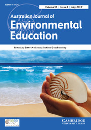 Australian Journal of Environmental Education Volume 33 - Issue 2 -