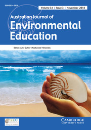 Australian Journal of Environmental Education Volume 34 - Issue 3 -