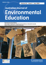 Australian Journal of Environmental Education Volume 36 - Special Issue2 -  Mapping-making philosophy in environmental education: Lines, knots and knotting