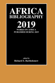 Africa Bibliography Volume 2019 - Issue  -