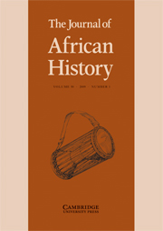 The Journal of African History Volume 50 - Issue 1 -