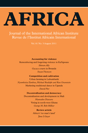 Africa Volume 81 - Issue 3 -