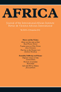 Africa Volume 82 - Issue 4 -