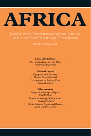Africa Volume 83 - Issue 2 -