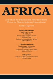 Africa Volume 84 - Issue 3 -