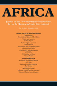 Africa Volume 84 - Issue 4 -