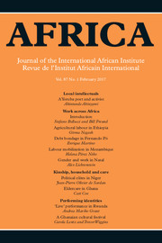 Africa Volume 87 - Issue 1 -
