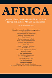 Africa Volume 88 - Issue 3 -