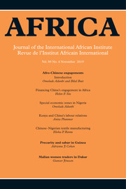 Africa Volume 89 - Issue 4 -