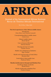 Africa Volume 90 - Issue 3 -