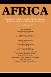 Africa Volume 91 - Issue 2 -