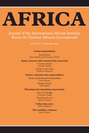 Africa Volume 93 - Issue 1 -