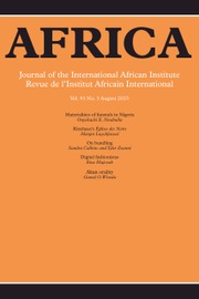 Africa Volume 93 - Issue 3 -