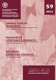 Animal Genetic Resources/Resources génétiques animales/Recursos genéticos animales Volume 59 - Issue  -