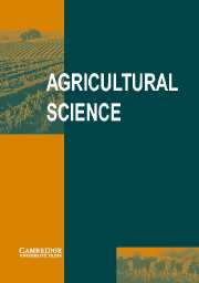 The Journal of Agricultural Science Volume 140 - Issue 1 -