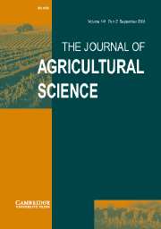 The Journal of Agricultural Science Volume 141 - Issue 2 -