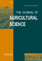 The Journal of Agricultural Science Volume 142 - Issue 5 -